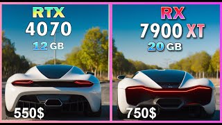 RX 7900 XT vs RTX 4070 comparison in 50 games at 4K [upl. by Lenhart]