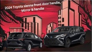 DIY 2024 Toyota sienna how to take the front door handle off the mirror and door panel [upl. by Leontine]