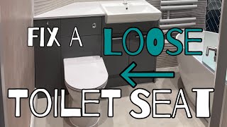 How to fix a loose toilet seat [upl. by Weidner]