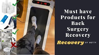 My Favorite Products for L5S1 Laminectomy  Microdiscectomy Recovery  Recovery by Betty [upl. by Nhar]