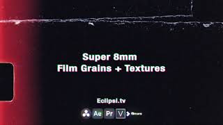 8mm Film Overlay Pack  Frames Grains Lightleaks  Borders [upl. by Lobell]