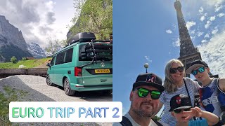 VW Campervan 2022 Roadtrip  Interlaken Switzerland  Paris France [upl. by Burroughs]