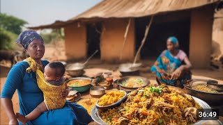 African Village Life cooking Village Food Authentic Swahili Biryan For Breakfast [upl. by Mccallum324]