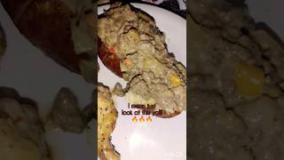 Philly cheesesteak loaded potatoes🔥 shorts food homemade fyp [upl. by Ardnola]