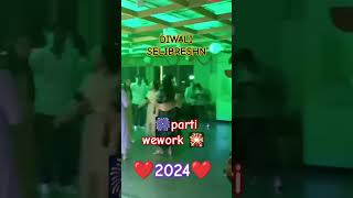 wework 2024 divali selibreshn parti trending shortvideo shortsviral [upl. by Hodosh]