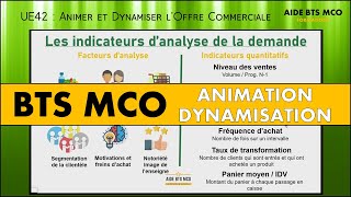 AIDE BTS MCO  Les indicateurs pour analyser la demande  U42 ANIMATION et DYNAMISATION [upl. by Nobel]