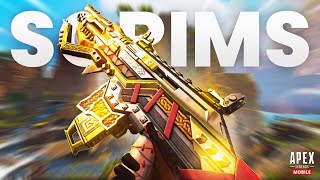 MOST INTENSE APEX LEGENDS MOBILE SCRIMS [upl. by Engis]