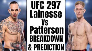 UFC 297 Yohan Lainesse Vs Sam Patterson Breakdown and prediction [upl. by Lartnom]