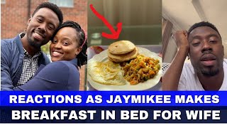 Breakfast In Bed Reactions As JayMikee Asks Wife To Rate Cooking Skill [upl. by Ennairol]