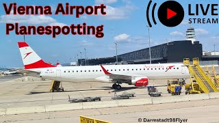 ✈️❤️ Vienna Airport Livestream Part 3  d98flyer viennaairport planespotting wien austria [upl. by Aicertal390]