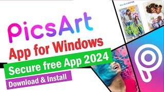 Picsart Photo Editor for Windows  Picsart Free download and install on Windows PC [upl. by Annaeerb]