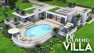 VILLA BLANCO  CC LIST  3 Bdr  3 Bth Luxury Estate  The Sims 4 Speed Build [upl. by Noiramaj421]