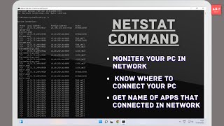 how to use of netstat command  check where to connect your pc in network [upl. by Nazario761]