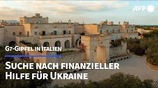 G7Gipfel sucht Lösung für 50MilliardenPaket für Ukraine  AFP [upl. by Yromem717]