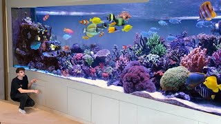 1000499000 HOME AQUARIUM TOUR  Inside Dubais BILLIONAIRE Palm Island House [upl. by Locklin]