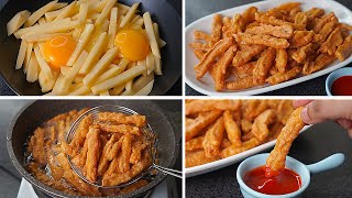 Crispy Egg French Fries Recipe  Easy Egg French Fries  Egg Snacks Recipe  Toasted [upl. by Gussman68]