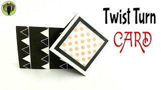 Twist Turn Card  Tutorial from Paper Folds [upl. by Haliehs]