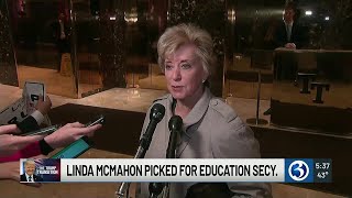 Linda McMahon nominated to lead US Department of Education [upl. by Wenonah]