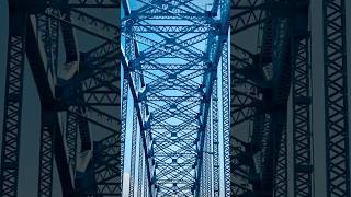 Blue Bridge bridge blue support structure island clearskies architecture craftsmanship [upl. by Aniaj]