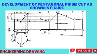 Development of Pentagonal prism cut as shown in figure [upl. by Ijic]