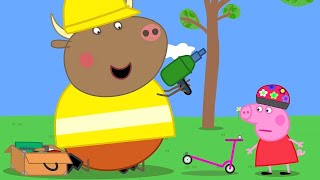 Mr Bull Fixes the Bike 🚴 Best of Peppa Pig Tales 🐷 Cartoons for Children [upl. by Enitsirc425]