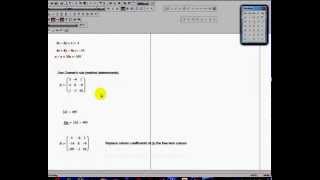 Lesson 28 Mathcad systems three equations and three unknowns [upl. by Euqinay]