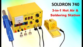 Soldron 740 3in1 Hot Air and Soldering Station [upl. by Sylera]