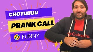 Prank call with Chotu  Kashmiri meantaas  Funny prank call [upl. by Akiemat]