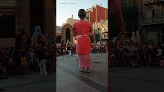 ローマの巨人 Gegants del Barri del Miracle Tarragona Tarragona Spain shorts [upl. by Salem]