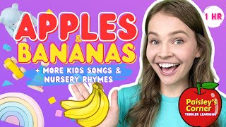 Apples amp Bananas  More Nursery Rhymes amp Kids Songs  Learn To Talk  Videos for Kids amp Toddlers [upl. by Eila]