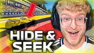 HIDE amp SEEK mit TARNUNG SPIELEN in F1 24  BELGIEN  5000 IQ  CutterLukas [upl. by Einnoc]