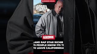 Oakland Rap Legend Richie Rich Says People need to leave California BayAreaCompass [upl. by Nonie]