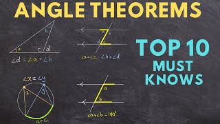 ANGLE THEOREMS  Top 10 Must Know [upl. by Parshall409]