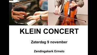 9 november 2024  Klein concert vanuit de Zendingskerk  Ermelo [upl. by Nida965]