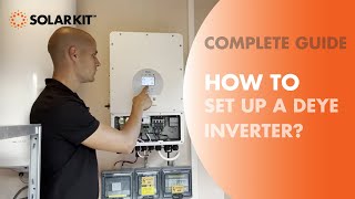 SOLARKIT  Deye inverter installation  a STEPBYSTEP guide [upl. by Eralcyram453]