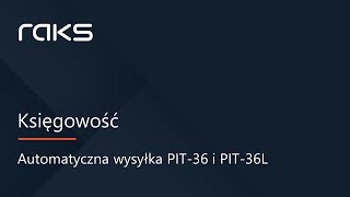 Automatyczna wysyłka PIT36 i PIT36L [upl. by Dahij]