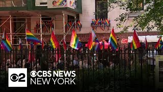 Stonewall Inn commemorates start of Pride Month 2024 [upl. by Nonnair]