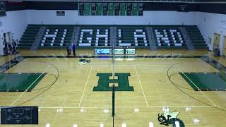 Highland High School vs Cuyahoga Falls High School Womens Varsity Volleyball [upl. by Heintz]