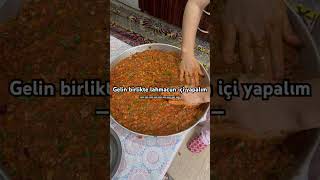 Lahmacun içi yapıyoruz 😁 keşfetbeniöneçıkar pratiktarifler reklam youtbeshorts yemektarifleri [upl. by Sahpec]