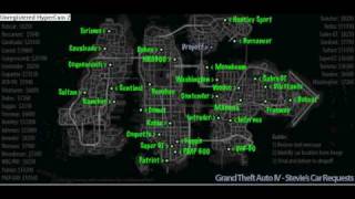 Gta 4  All stevies car locations [upl. by Stilla977]