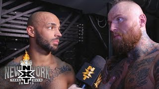 Aleister Black amp Ricochet react to quotYou deserve itquot chants from the NXT Universe Apr 5 2019 [upl. by Mika]