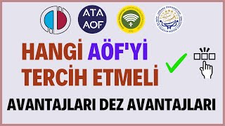 Hangi Açıköğretim Üniversitesini Tercih Etmeli Aöf Üniversitelerinin Avantajları Dez Avantajları [upl. by Siramad]