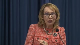 Gabby Giffords Speaks In Michigan In Support Of Rep Hillary Scholten [upl. by Aiuqram]