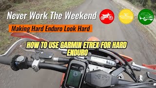 How to use Garmin Etrex for hard enduro [upl. by Airdnaxila]