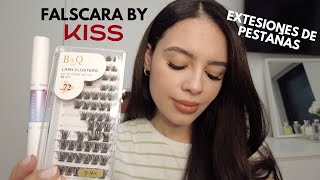 Extensiones de pestañas postizas desde casa  Kiss falscara ✨ [upl. by Chrysa]