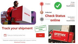 Track Shipment in Aramex courier II Aramex me parcel product ka status kaise check karein [upl. by Nairam]