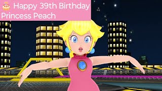 Happy 39th Birthday Princess Peach  Birthday Song for Princess Peach MMD [upl. by Harihat]