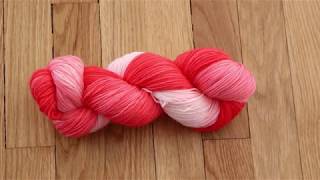 Dip Dyeing Sock Yarn in Red Food Coloring [upl. by Bren]