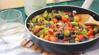 Receta Caponata siciliana de berenjenas [upl. by Baryram]