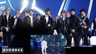 BTS EXO Minho Shonwu idols reaction to Rain비  Rainism GDA 2017 [upl. by Tnahsarp]